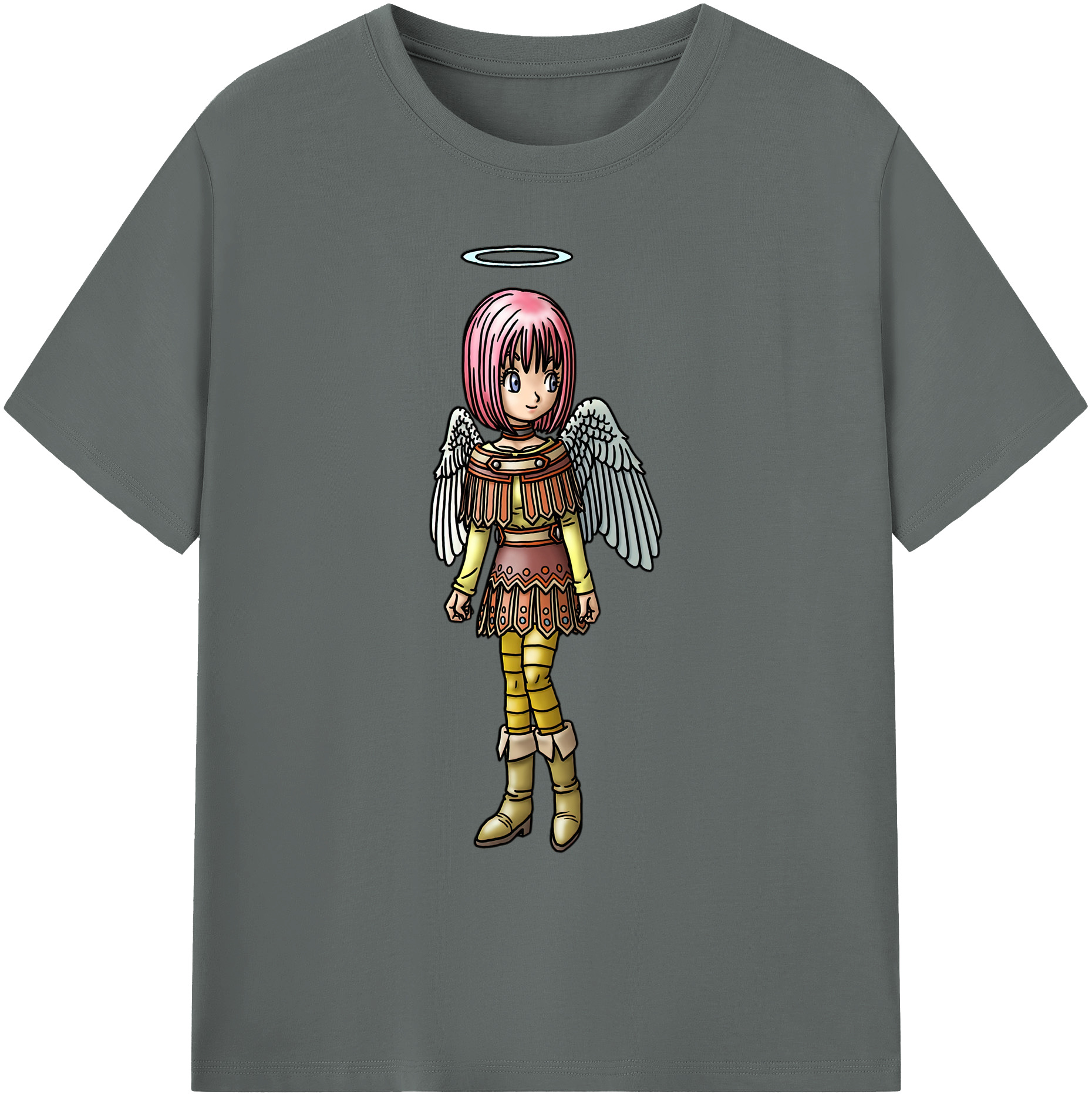 （画像用） ドラゴンクエスト Doragon Kuesuto Dragon Quest 綿100％ メンズ半袖Tシャツ｜肌触りやわらか＆通気性